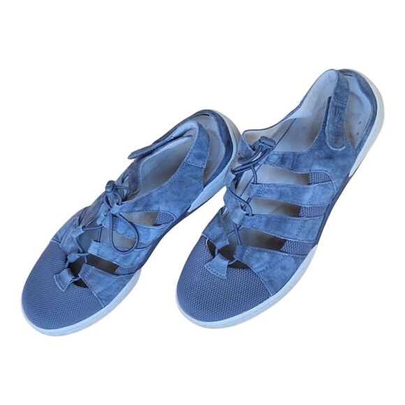 Dansko Riona Fisherman Sandals Comfort Sneakers 39 Slate Gray Suede US 8.5 - 9 - Picture 10 of 16